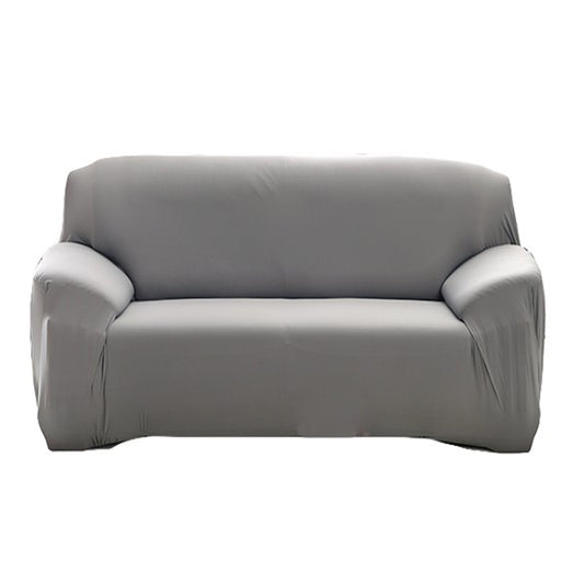 Elastic Stretch Sofa Cover Soft Double-Seater Sofa Cover Non-Slip Sofa Protective Cover -Gray