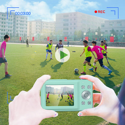 16X Zoom Digital Camera with 32GB Card 1080P Mini Video Camera for Teens Kids Green