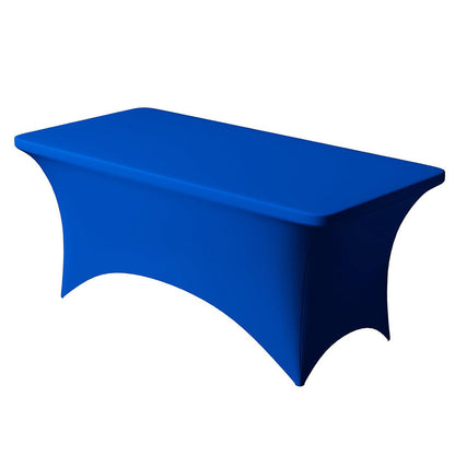 Rectangular Spandex Stretch Tablecloth for Wedding Party Royal Blue