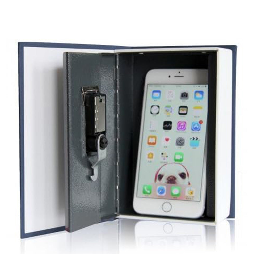 Fake Book Safe with Combination Lock Book Safe Lock Box for Cash Jewellery-Blue
