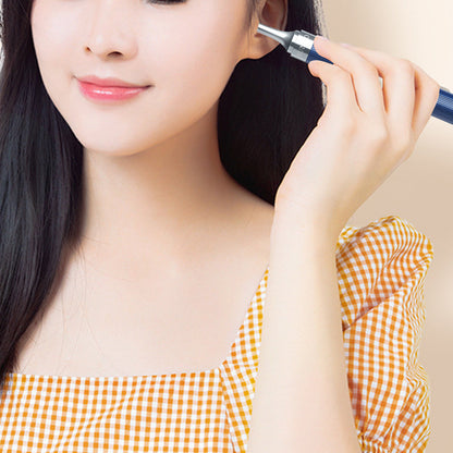 2-in-1 Visual Ear Wax Removal Tool with Ear Scoop Ear Tweezers Ear Cleaning Tool Blue
