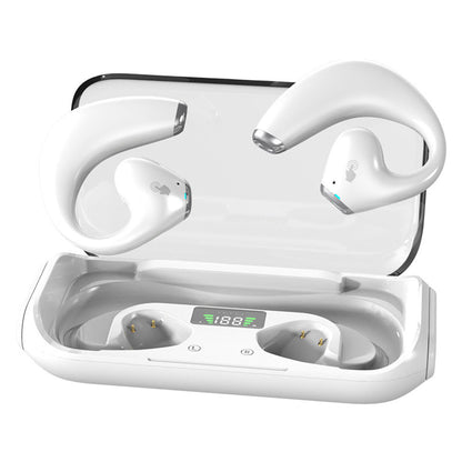 144-Language Real Time Translator Earbuds Open Ear Translation Headphone White