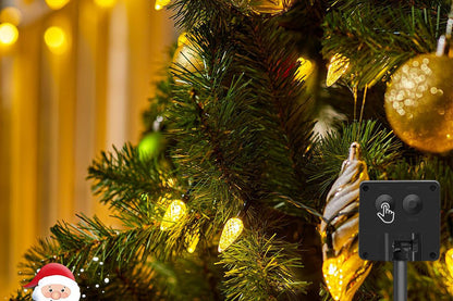 7M Solar Strawberry String Lights Waterproof Christmas Decor-Warm White