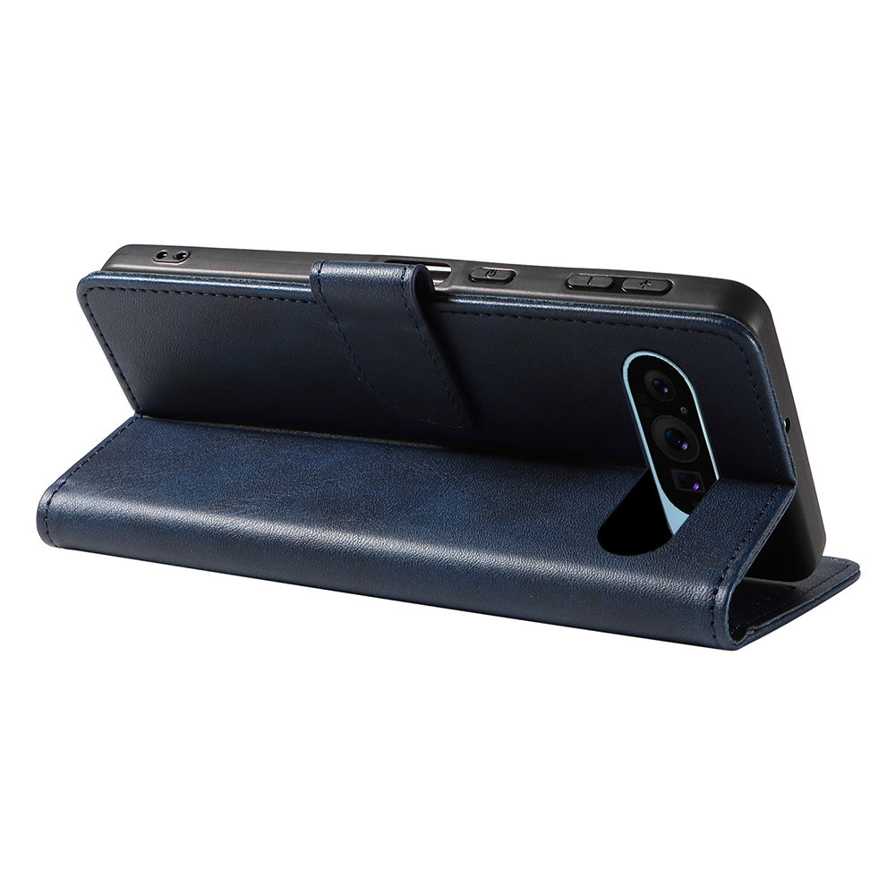 Wallet Case for Pixel 10 and 10 Pro Holder Snap-Lock Flip Cover-Blue