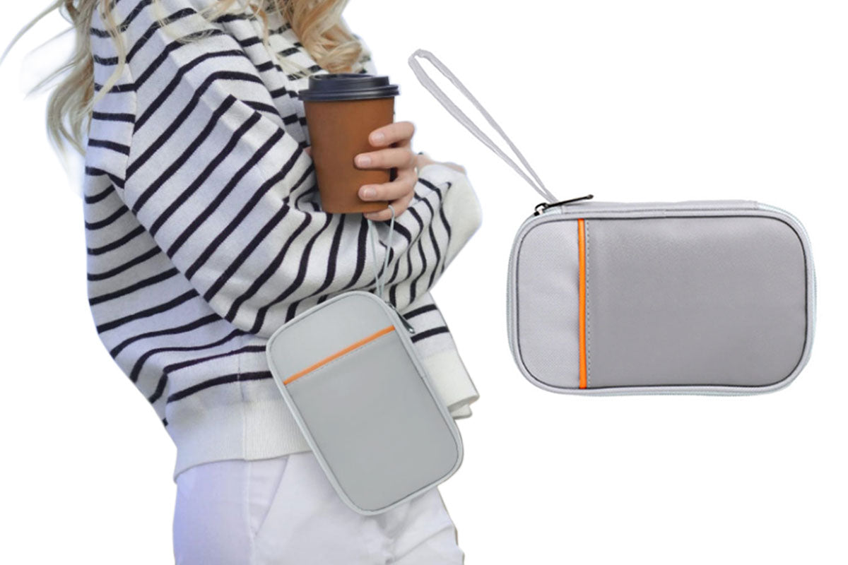 Electronic Accessories Cable Organizer Bag Travel USB Charger Storage Case Pouch-Grey
