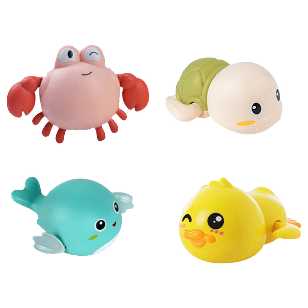 4 Pcs Kids Bath Toys Cute Animal Shape Bath Tub Toys