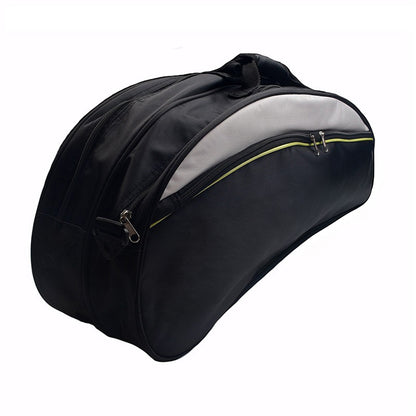 Badminton Bag for 4 to 6 Rackets with Shoe Compartment - Black