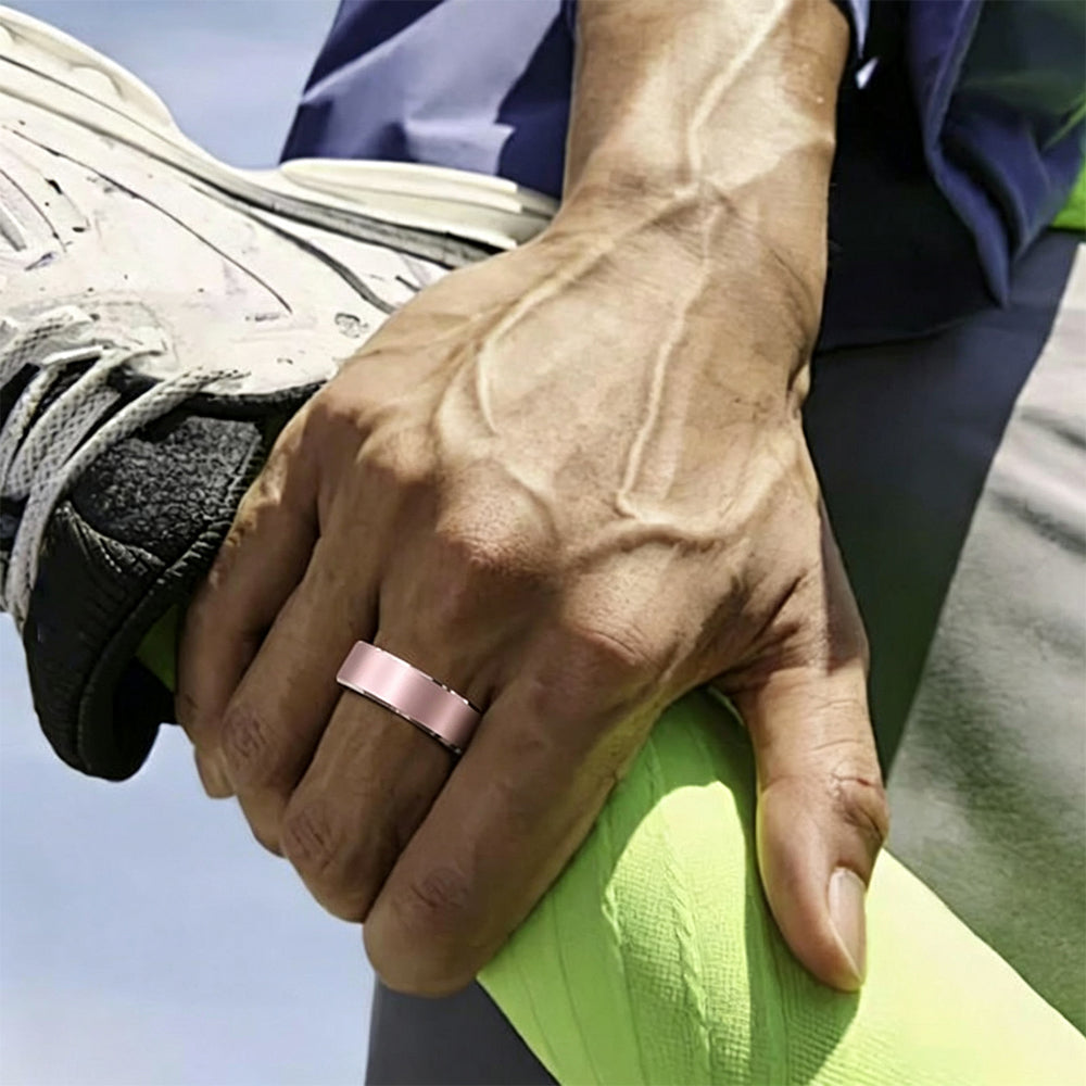 Gesture Control Smart Ring Waterproof Health Tracker - Pink