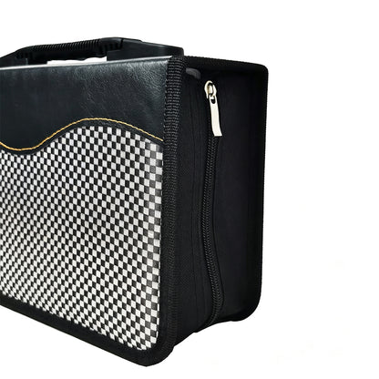 128 Capacity CD DVD Storage Binder Disc Plaid Storage Case