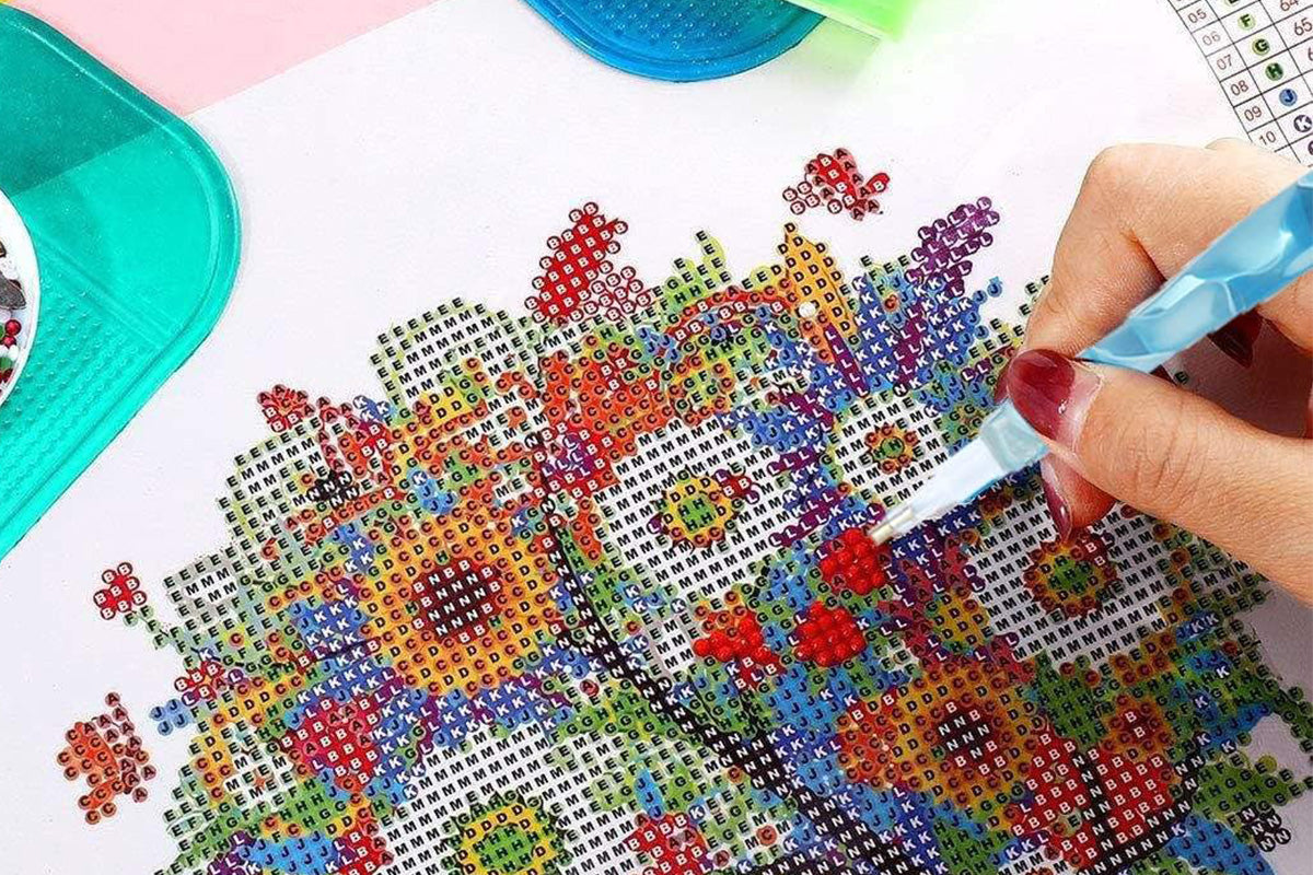 5D Diamond Painting Tools Set DIY Art Craft Pen Accessories Kit -Light Blue