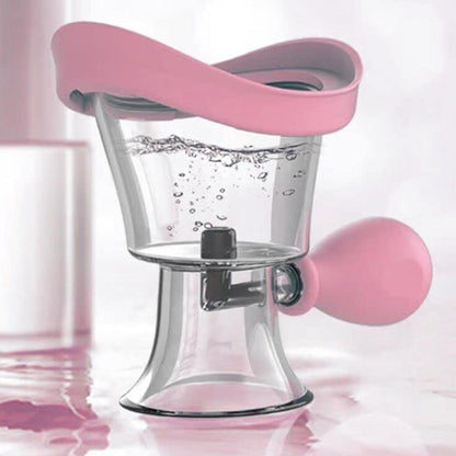 Manual Eye Wash Cup Air Pressure Eye Cleaning Cup Pink