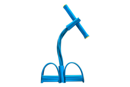 6 Tube Foot Pedal Resistance Band Ankle Puller Fitness Rope Blue