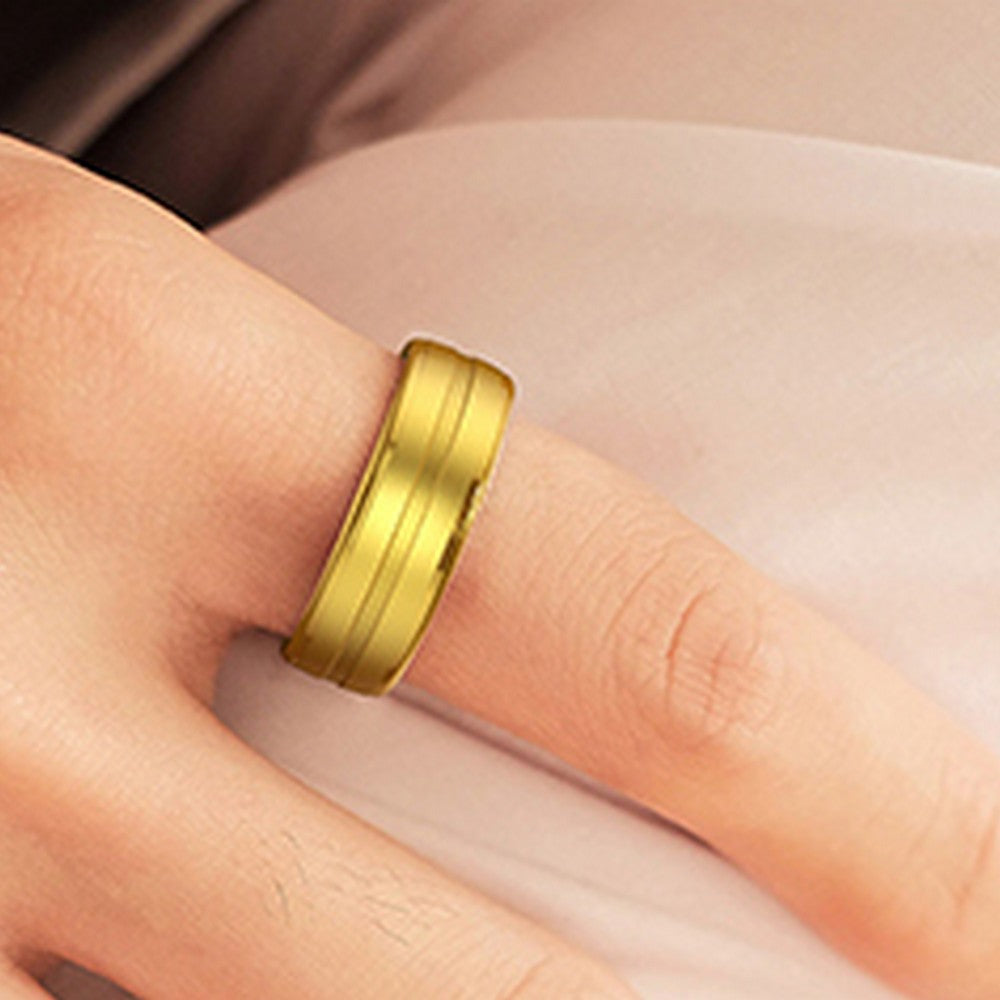 Smart Ring Fitness Ring Heart Rate Monitor Sleep Tracker Pedometer Calories Step Counter Fitness Tracker Health Ring 5ATM Waterproof Smart Rings-Gold