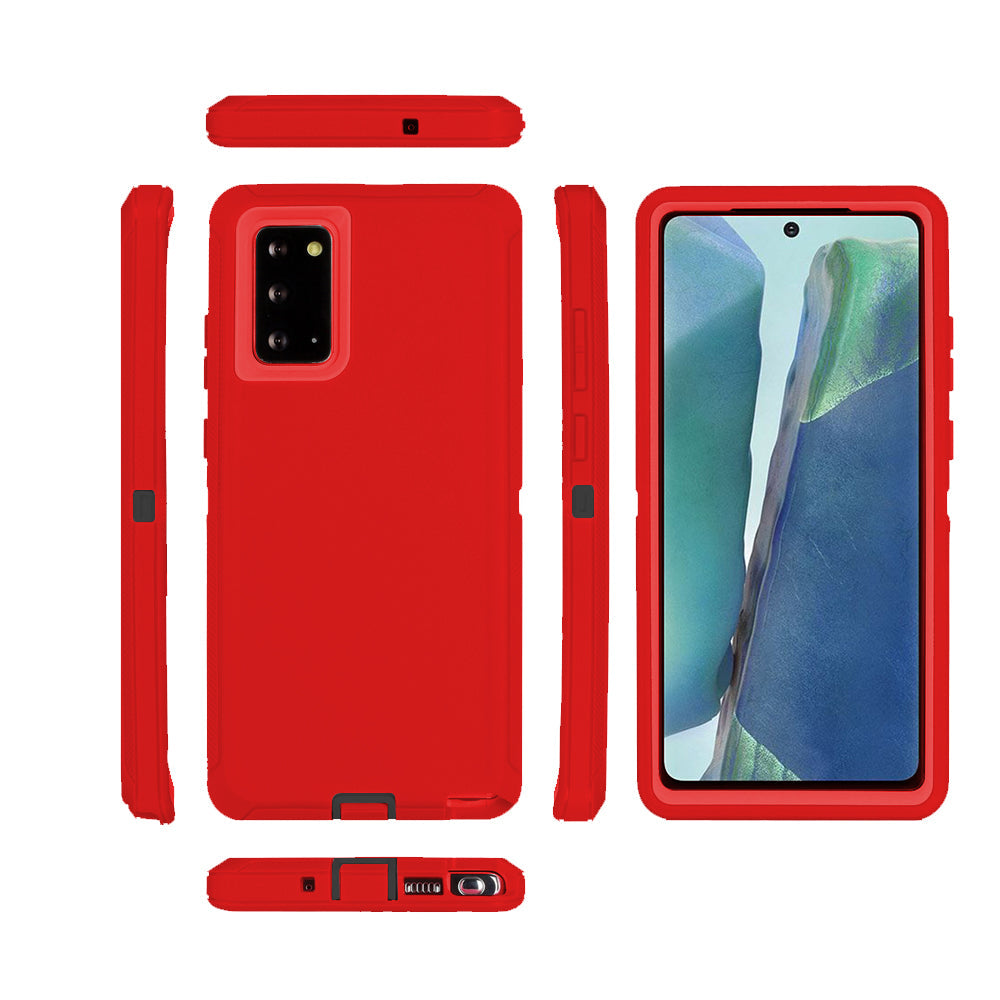 For Samsung Galaxy S23 S24 S22 Series Case Shockproof Protective Cover Red