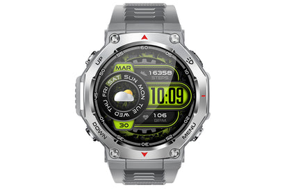 Smart Watch with Flashlight Fitness Tracker with Bluetooth Calls 100+Sports Modes -Silver