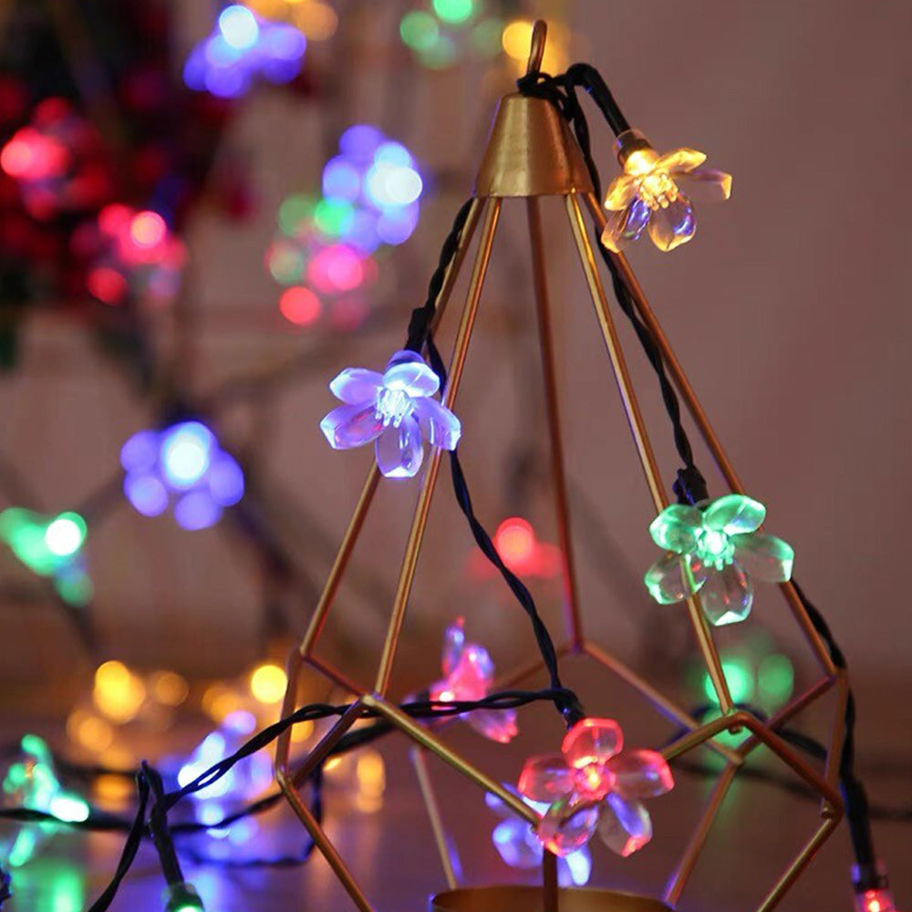 Outdoor Solar Flower String Lights Fairy Garden Lights for Christmas Decor Style 1