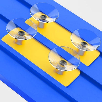 5-Meter Flexible Race Car Ramp Track Toy Set with Suction Cups Blue