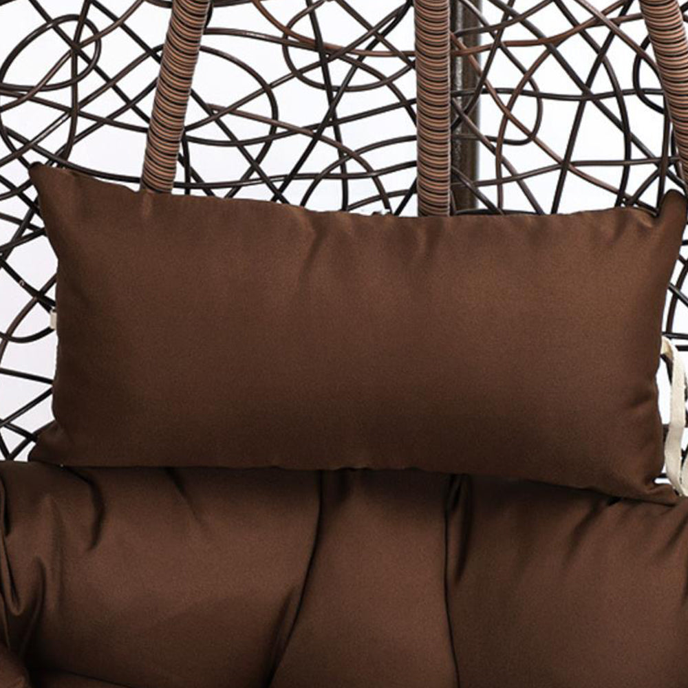 Hanging Egg Chair Cushion Seat Pad for Swing Chair Patio Furniture Coffee