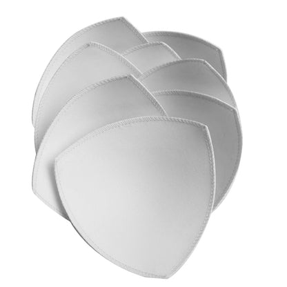 4 Pairs Triangle Replacement Foam Bra Pad Inserts - White