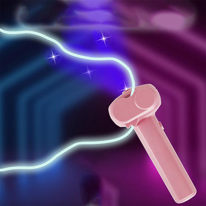 String Rope Launcher Fidget Toy Glow in The Dark Rope String Shooter Christmas Birthday Party Favor Pink