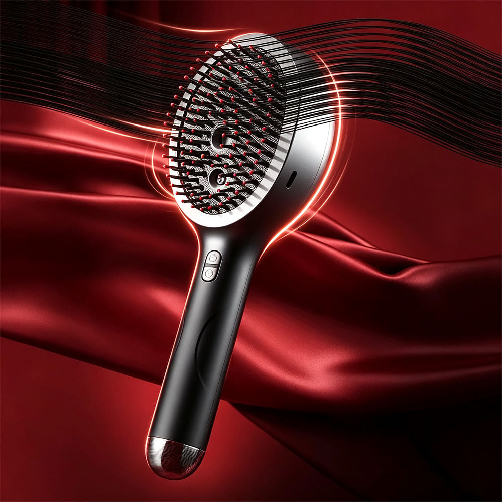 3 in 1 Electric Spray Hair Comb with Mist Function-Black