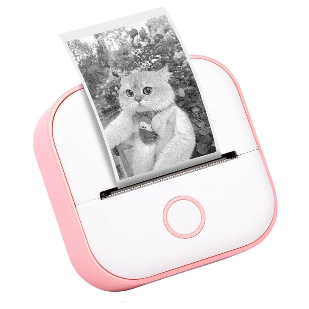 Phomemo T02 Mini Bluetooth Thermal Sticker Printer Portable Pocket Photo Printer Pink