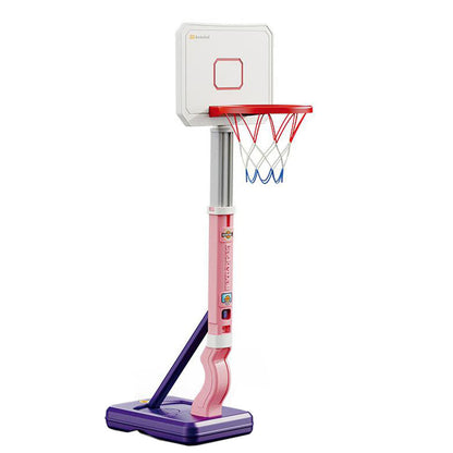 Kids Basketball Training Hoop Height Adjustable Basketball Hoop Set for Indoor  Outdoor Playing Pink