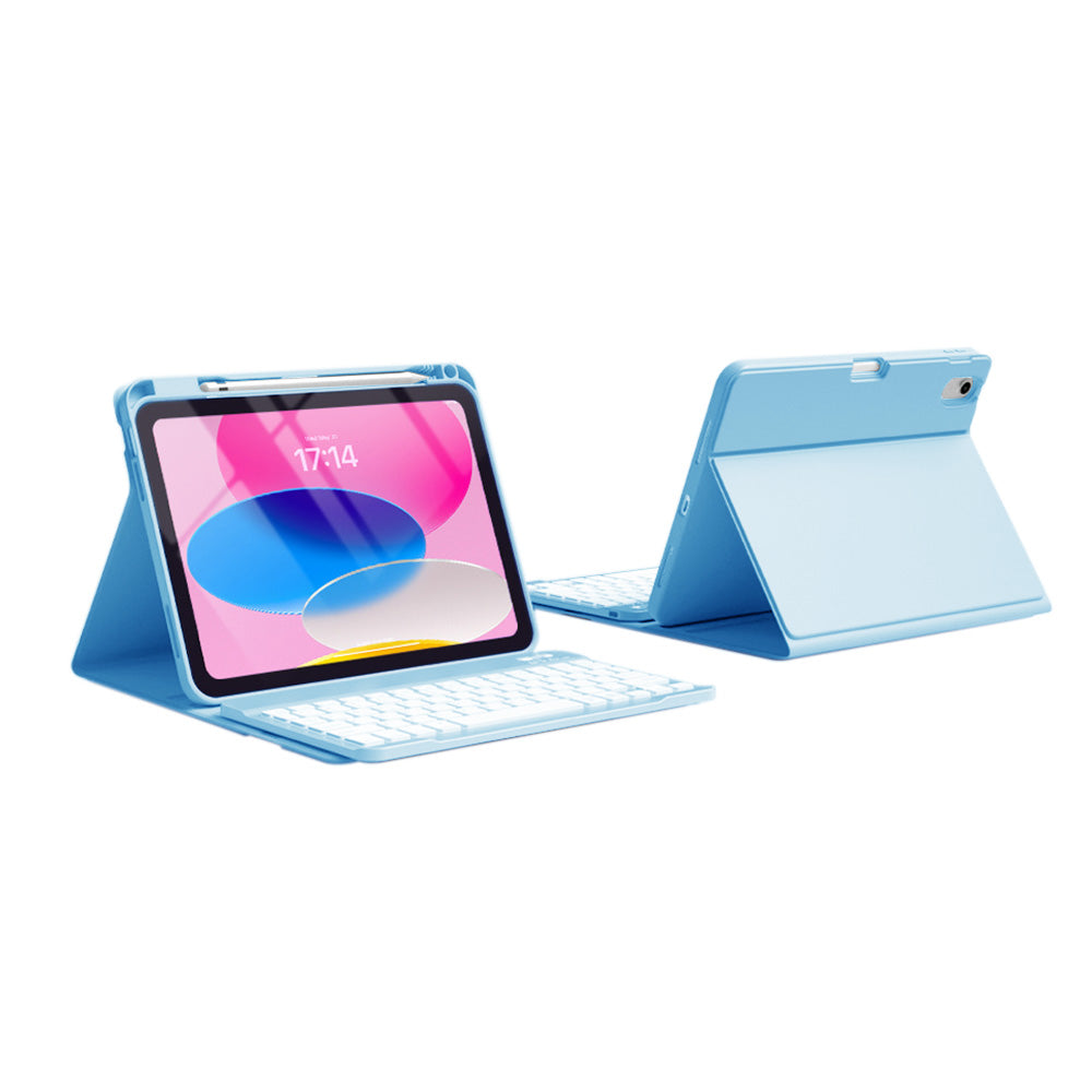 Detachable Backlit Keyboard Case for iPad 10.2 10.5 Inch - Blue