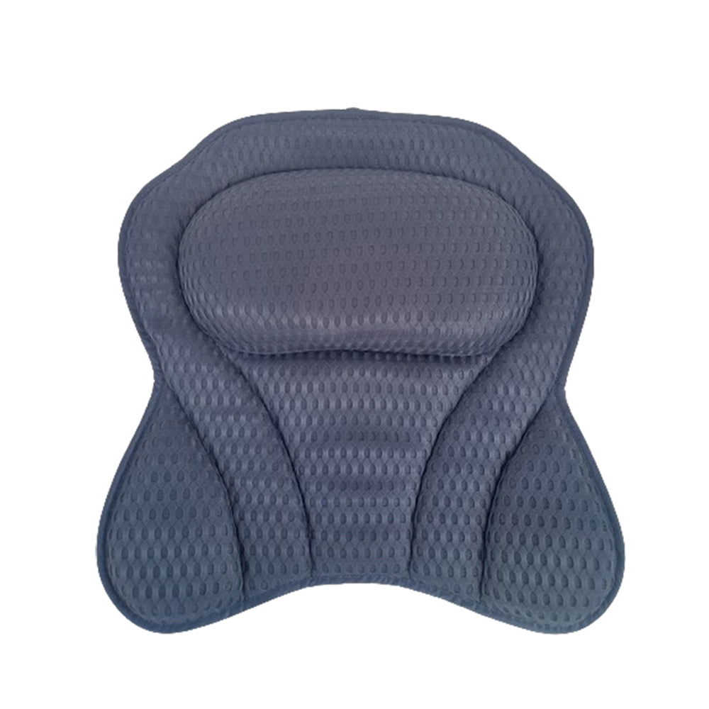 4D Bath Pillows Bathtub Rest Pillow Spa Neck and Back Support Headrest with Suction Cups Style 1