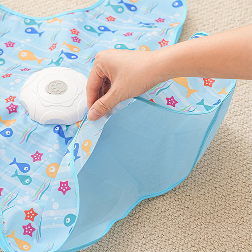 Interactive Cat Toy with Hide and Seek Feather-Blue