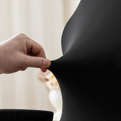 Stretchy Gaming Chair Cover Office Chair Swivel Chair Slipcover Black