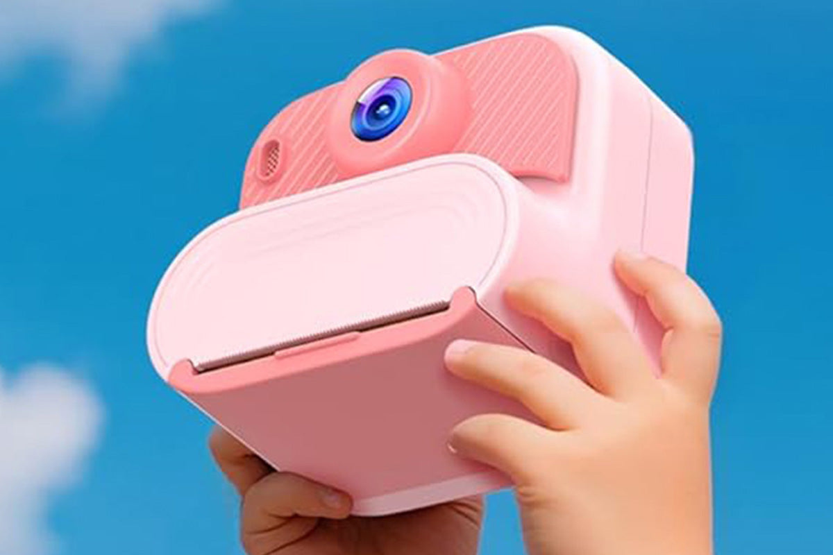 boy and girls DIY Instant Print Camera with 48MP Photo Printer-Pink