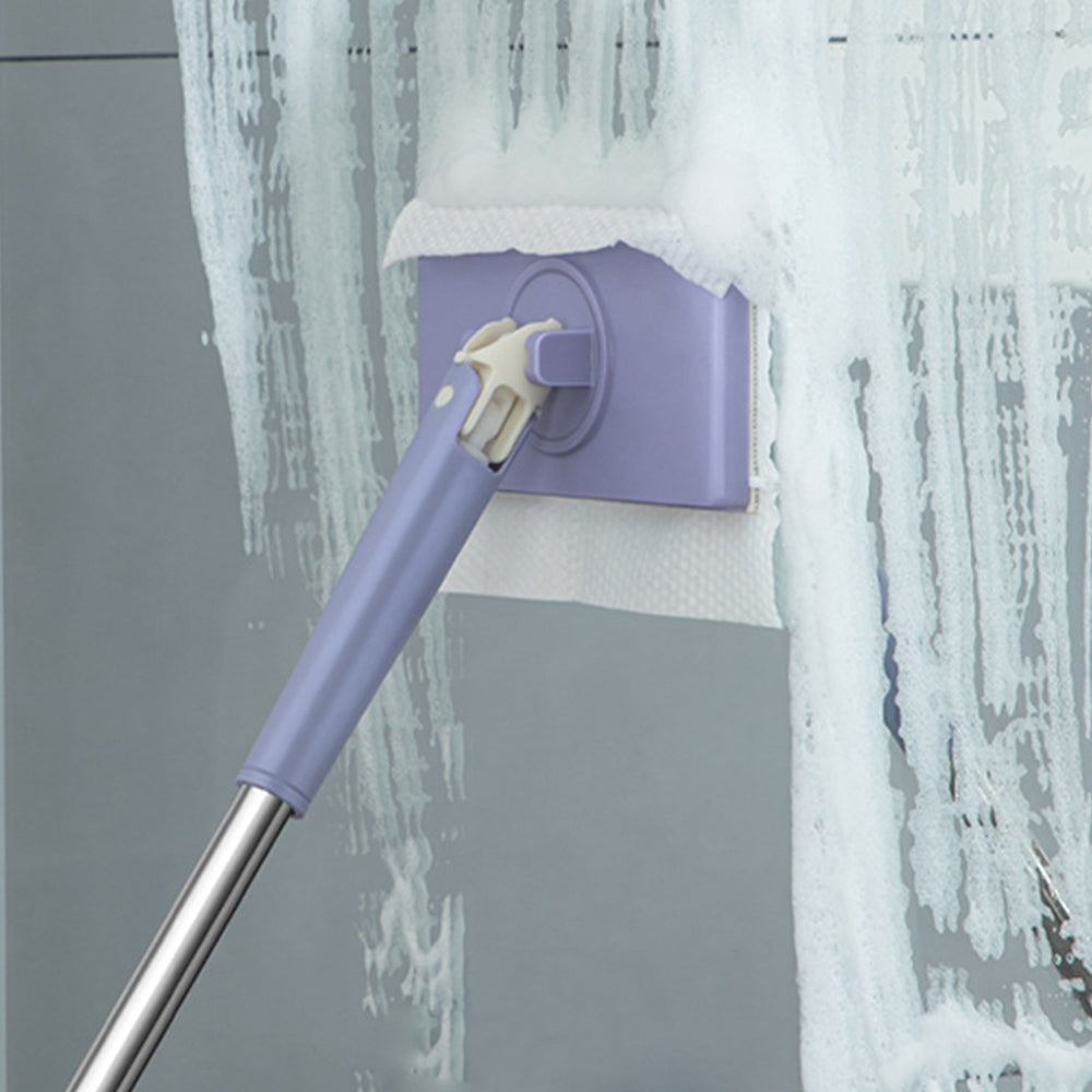 Mini Lazy Floor Cleaning Flat Mop Multi-Functional Self-Squeeze Face Towel Mop Purple