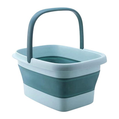 Collapsible Foot Bath Basin for Soaking Feet Foot Tub with Massage Acupoint-Green