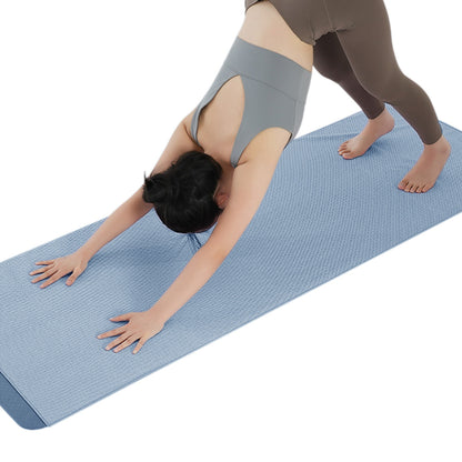 Hot Yoga Towel Microfiber Sweat Anti-Slip Yoga Mat Towels for Bikram Pilates-Blue
