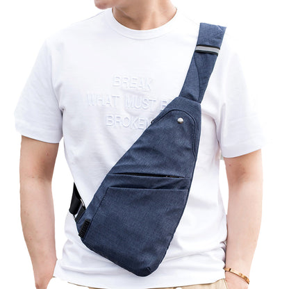 Anti-theft Chest Pack Crossbody Shoulder Bag Sling Chest Bag for Travel Sports Blue