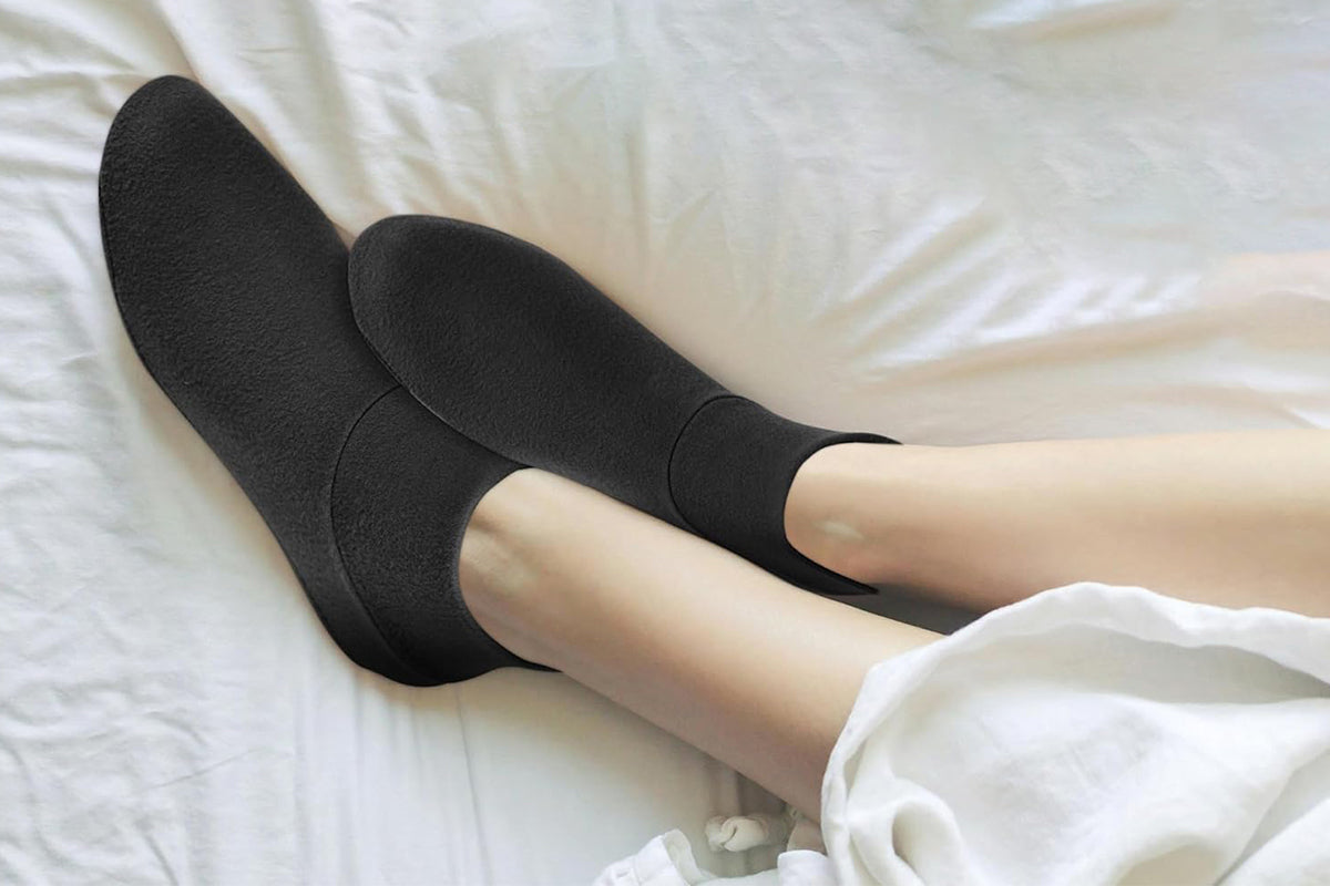 Castor Oil Pack Wrap for Feet Reusable Castor Oil Compress for Women Ankle Support -Black