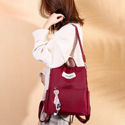 Large Capacity Anti-theft Backpack Multifunctional Travel Bag Red