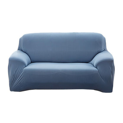 Elastic Stretch Sofa Cover Soft Double-Seater Sofa Cover Non-Slip Sofa Protective Cover -Light Blue
