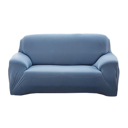 Elastic Stretch Sofa Cover Soft Double-Seater Sofa Cover Non-Slip Sofa Protective Cover -Light Blue