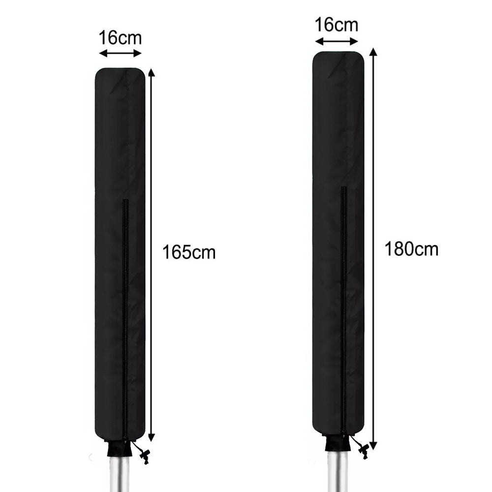 Waterproof Rotary Airer Cover ââ‚?Clothesline Dryer Shield with Zipper Black