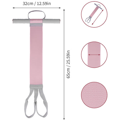 Foot Pedal Resistance Band Anti-Snap Fabric Exercise Band - Pink