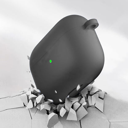 For AirPods Pro Silicone Protective Case Cover with Cleaner Kit and Keychain Black