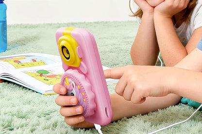 2 in 1 Smart Phone and Microscope Camera Mini Handheld STEM Educational Toy-Pink