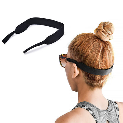 5Pcs Adjustable Sunglasses Retainer Strap-Black