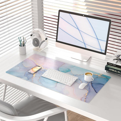 Large Mouse Pad Desk Mat for Desktop Protector Writing Pad for School Office-purple