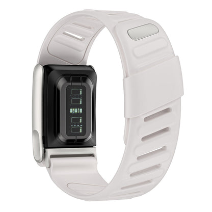 Silicone Sport Band for Whoop 5.0 Waterproof Replacement Wrist Strap White