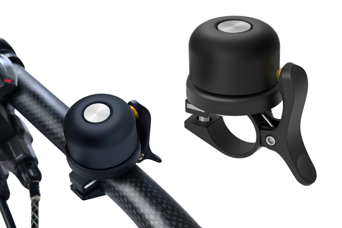 Anti-Theft Bike Bell Water Resistance Positioning System Bicycle Ring For AirTag Tracker-Black