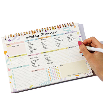 Weekly To Do List Notepad Undated Planner With 52 Sheets Weekly Planner-White