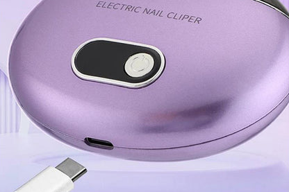 Electric USB Automatic Nail Clipper - Purple